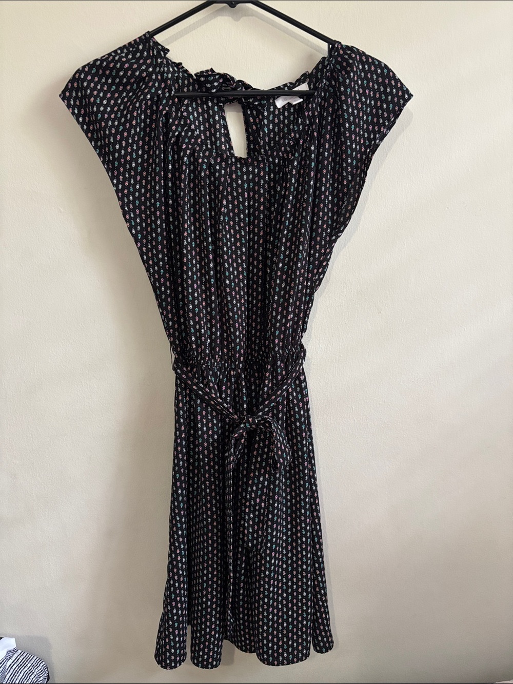 Black patterned dress